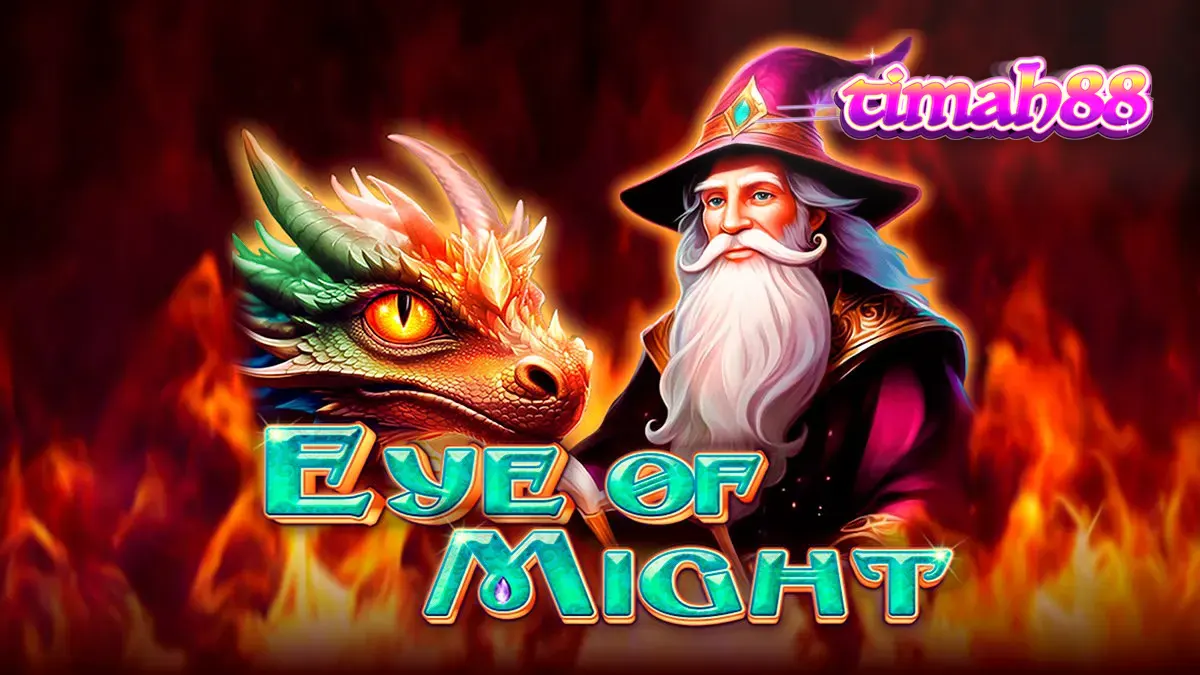 Tampilan visual slot Eye of Might dengan tema fantasi yang memukau